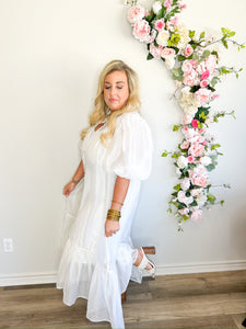 Easter White Maxi Dress