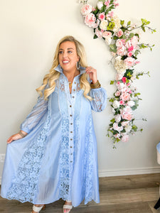 Clarice Blue Maxi Dress