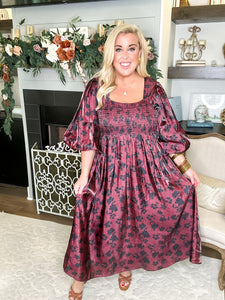 Merlot Please Maxi Dress