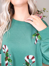 Load image into Gallery viewer, Candy Cane Sweatshirt