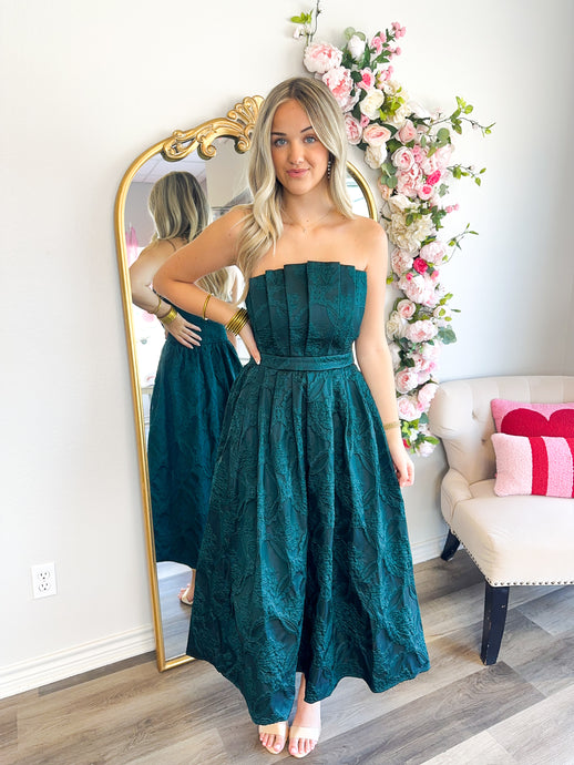 Emerald Strapless Dress