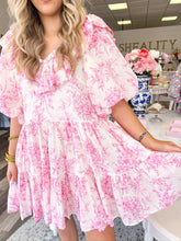 Load image into Gallery viewer, Pink Dreams Toile Dress