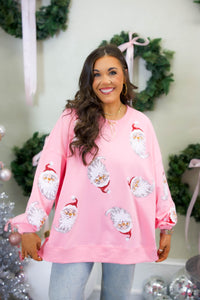 Santa Claus Sequin Sweatshirt