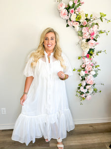 Easter White Maxi Dress