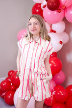 Load image into Gallery viewer, Pinkie Stripe Short Set