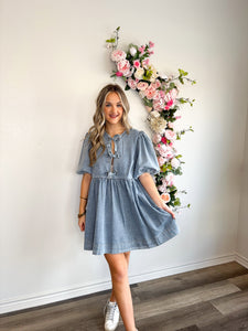 Yeehaw Light Wash Denim Dress