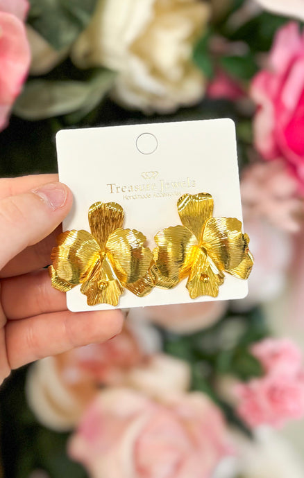 Orquidea Gold Earrings