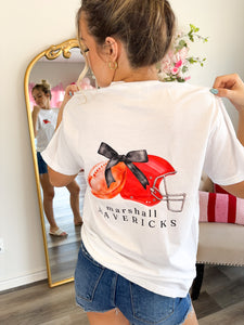 Preppy Football Tee Shirt - MAVERICKS