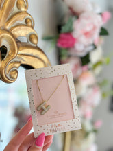 Load image into Gallery viewer, Gold Crystal Balloon Initial Necklace