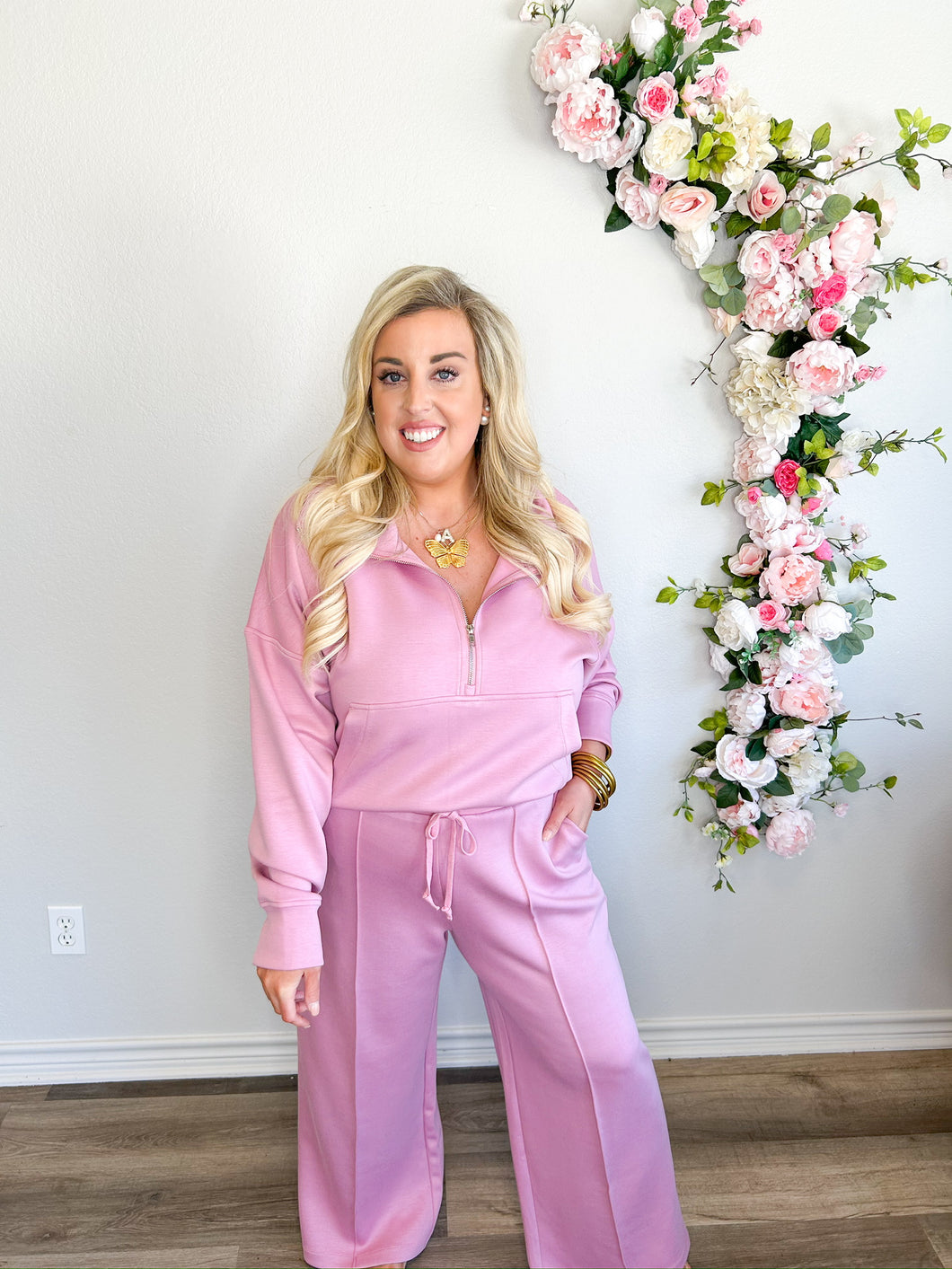 Butter Carpool Pant Set - Pink