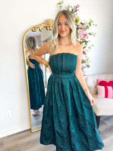 Emerald Strapless Dress