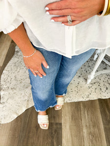 Classic White Buttondown Top