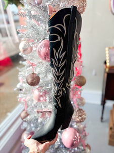 Celina Black Cowgirl Boot