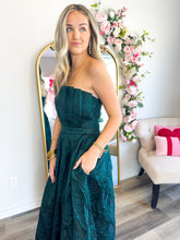 Load image into Gallery viewer, Emerald Strapless Dress