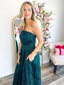 Emerald Strapless Dress