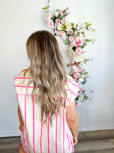 Load image into Gallery viewer, Pinkie Stripe Short Set