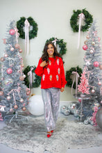 Load image into Gallery viewer, Nutcracker Red Sequin Sweatshirt Top