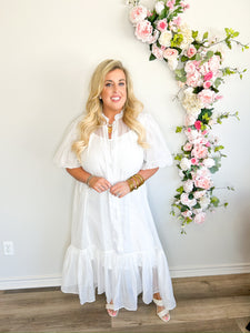 Easter White Maxi Dress