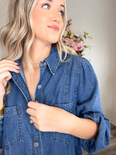 Load image into Gallery viewer, Giddy Up Dark Denim Dress