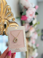 Load image into Gallery viewer, Gold Crystal Balloon Initial Necklace