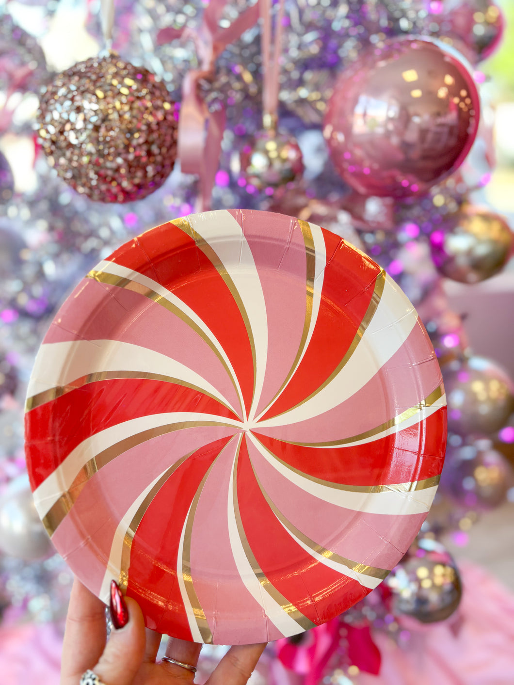 Peppermint Paper Plates