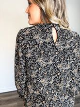 Load image into Gallery viewer, Dark and Moody Floral Top