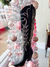 Load image into Gallery viewer, Celina Black Cowgirl Boot