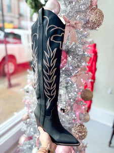 Celina Black Cowgirl Boot