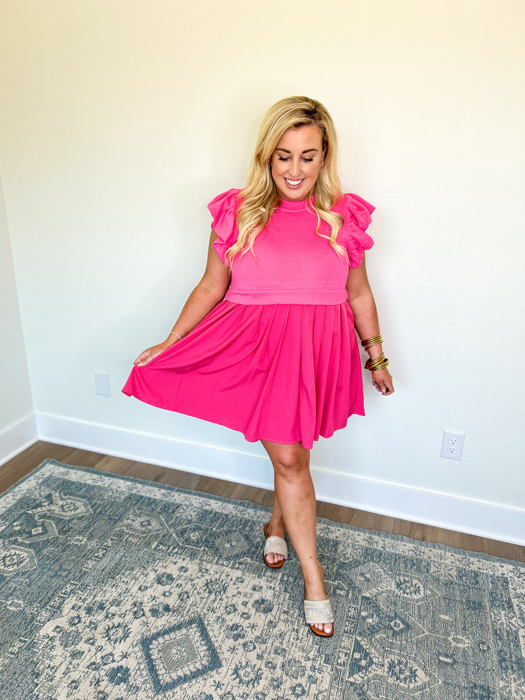 Swing Low Sweet Chariot Dress - Hot Pink