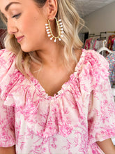 Load image into Gallery viewer, Pink Dreams Toile Dress