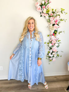 Clarice Blue Maxi Dress