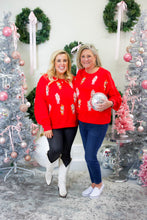 Load image into Gallery viewer, Nutcracker Red Sequin Sweatshirt Top