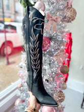 Load image into Gallery viewer, Celina Black Cowgirl Boot