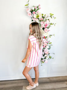 Pinkie Stripe Short Set