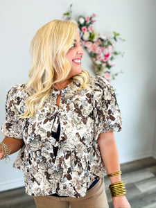 Norah Floral Top