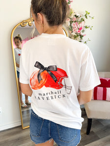 Preppy Football Tee Shirt - MAVERICKS