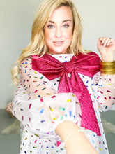Load image into Gallery viewer, Confetti Party Bow Dress