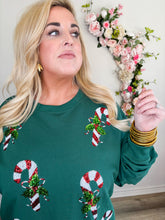 Load image into Gallery viewer, Candy Cane Sweatshirt