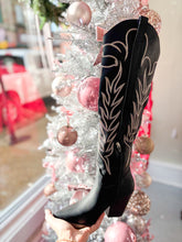 Load image into Gallery viewer, Celina Black Cowgirl Boot