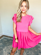 Load image into Gallery viewer, Swing Low Sweet Chariot Dress - Hot Pink