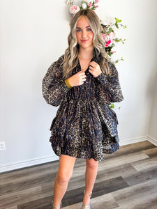 Leopard Hem Mama Dress